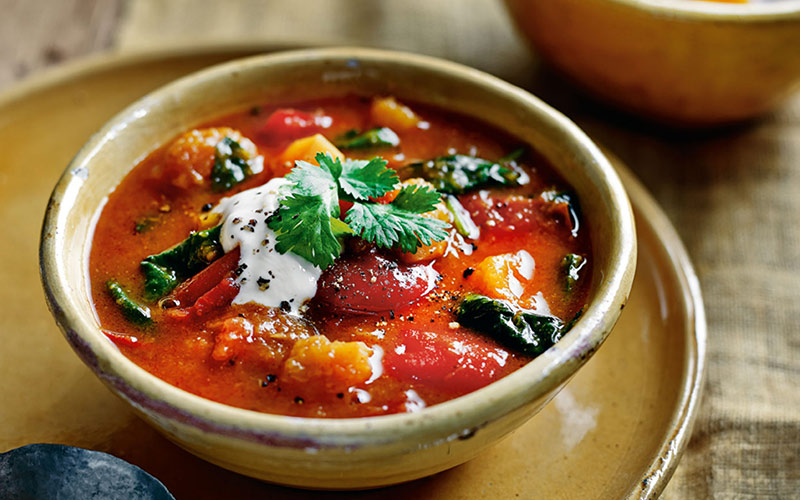 سوپ گوجه و فلفل Tomato Pepper Stew